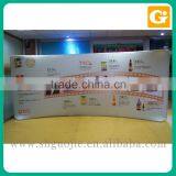 Background Banner Curved Tension Display Stand