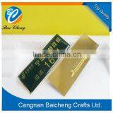 Gold Plating Enamel Color Name Badge With Safety Pin Welcome Hotel and Company Logo Engraved Cost Reasonable thumbnail-1