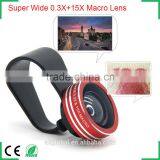 For IPhone 6s 6 Plus Samsung Galaxy s6 HTC One M8 M9 Huawei P8 Mate s Camera Lens Kit Wide-angle Macro Lens Phone Gadget Kit