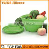 Food Grade BPA Free Silicone Collapsible Strainer thumbnail-4
