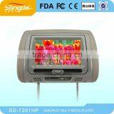 16:9 Head Rest LCD Manufacture Leather HD Car Pc Monitor Quality Choice thumbnail-4