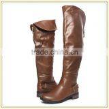 Sexy Ladies Round Toe Boots Women Over the Knee Riding Flat Boots thumbnail-6