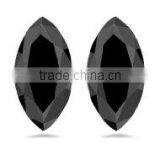 Marquise Cut Black Color Loose Diamond Pair for Earrings Indian Manufacturer