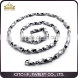 KSTONE Mechanic Style Stainless Steel Mens Necklace Chain, Twisted Stainless Steel Necklace