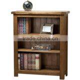 Solid Wood Oak Reclaimed Low Bookcase