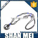 New Design Black Hematite Bead Necklaces For Men thumbnail-2