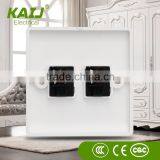 China Manufacture PC Material 10A 250V Electrical 2 Gang 2 Way Light Wall Switch thumbnail-2