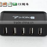 Portable Usb2.0 7 Por Hub, 480MBPS 7 Port Usb 2.0 Hub From Usb Por Hub Suppliers, Good for Gifts thumbnail-3
