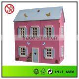 3-storied Pink Wooden Handmade Doll House thumbnail-1