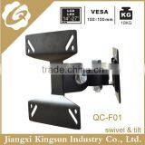 Small Simple With Cheaper Lower Price Adjustable 90 Degrees Swivel LCD LED PLASMA TV Wall Mount VESA 100*100 up to 27 Inch thumbnail-3