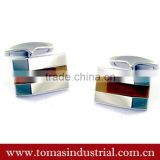 Guangzhou promotional and decorative zinc alloy blank cufflinks