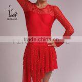 2015 Sexy Pleated Hem Women Latin Dance Skirt thumbnail-1