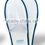 affordable white cheap poly non-woven open toe hotel slipper