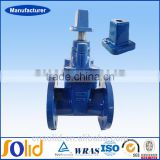 DIN/BS/AWWA Double flange resilient seat gate valve