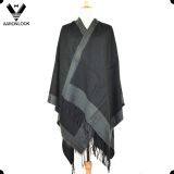 Unisex Woven Knit Big Shawl With Self-Fringes thumbnail-1