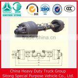 China Semi-trailer 16t Round Beam German Axle for Sale thumbnail-4