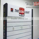 Flooring Portable Metal Supermarket Display Stand Slatwall Display thumbnail-5