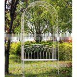Garden Wrought Iron Pastel Green Garden Arch Outdoor Archway With Bench thumbnail-5