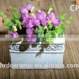 Outdoor Cement Garden Planter Paint Plant Pots thumbnail-5