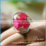 DIY Handmake Starfish Ring Nature Jewelry Glass Globe Ring thumbnail-4