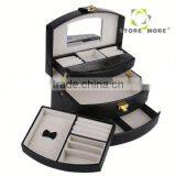 Deluxe Canvas Storage Cotton Filled Jewelry Boxes thumbnail-1