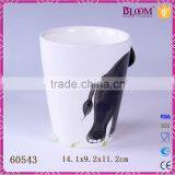 Unique White Ceramic Elephant Desgin Animal Mug thumbnail-4