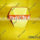 Square Mini Shallow Plant Pot for Gift thumbnail-1