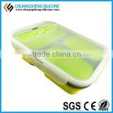 Office Lady Like Candy Color Portable Folding Lunch Case