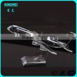 Mini Optical Crystal Aircraft Aeroplane Model For Birthday Souvenir thumbnail-3