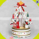 Wholesale Baby Wooden Rotating Music Box Christmas Kids Wooden Rotating Music Box Wood Rotating Music Box W07B007C thumbnail-4