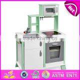 New Design Luxurious White Wooden Boys Play Kitchen for Kids W10C279 thumbnail-2