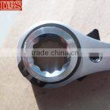 Two Way Double Ratchet Sockets Bent Handle 19/21mm Scaffold Spanner Wrenches thumbnail-4