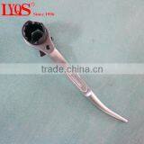 Nickled Forged 19/21mm Ratcheting Scaffold Podger Ratchet Spanners thumbnail-2