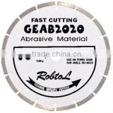 Segmented small diamond blade for fast cutting abrasive material(GEAB)