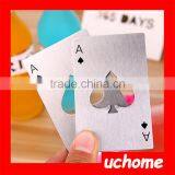 UCHOME Beer Bar Novelty Casino Poker Card Spade A Bottle Opener thumbnail-1