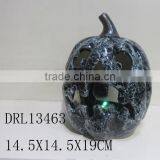 Halloween Ceramic Pumkin With LED Light thumbnail-4