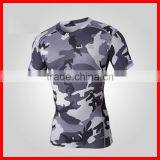 2015 High Quality Sublimation Camouflage Suits Compression Running Shirts thumbnail-4