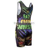 USA Cheap Custom Sublimated Wrestling Singlets for Children thumbnail-4