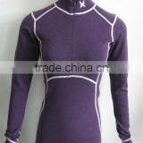 100% Merino Wool Knitted Women's Zip T-shirt thumbnail-1