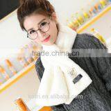 Brand Design Winter Scarf Women Faux Rabbit Fur Collar Fur Scarf Cross Warm Ladies Scarves thumbnail-5