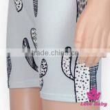 2LLY-096 Lovebaby Wholesale Formal Jumpsuit Sleeveless Baby Romper Jumpsuits Cactus Print Kids One Piece Jumpsuits thumbnail-3