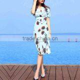 Z&M 2017 Women Maxi Beach Dress Ladies Skirt Top Lady's Floral Skirt thumbnail-2