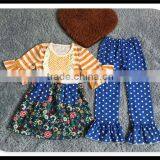 2016 Giggle Moon Remake Outfits Wholesale Children's Boutique Clothi Cotton Dress and Pant Ruffle Outfits thumbnail-1