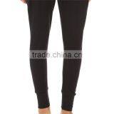 OEM Soft Lounge Ribbed Waist Tapered Leg Imperial Harem Pants Black thumbnail-3