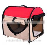 pet travel/pet carrier bags/portable extra large pet dog crate Red