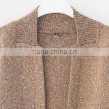 Women Open Front no Button Winter Pocket Long Cardigan Sweater Wool Coat With Low Prices thumbnail-3