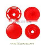 Resin Snap Fastener Set Buttons Scrapbooking Round Red 11mm x 4mm 12mm x 4mm 12mm x 6mm 12mm x 6mm,300Sets,8seasons thumbnail-1