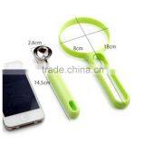 2 In 1 Fruit Set Melon Scoop Baller Peeler+Spoon Random Plastic Fruit & Vegetable Watermelon Tomato Kitchen Cooking Tools KC1014 thumbnail-6