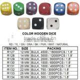 12PCS COLOR WOODEN DICE thumbnail-3