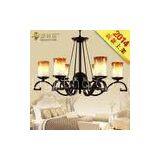 Villa / Hotel Lobby LED Modern Metal Chandelier with Shade 50cm Height